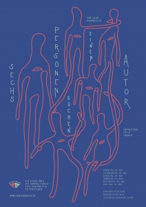 Plakat für "Sechs Personen suchen einen Autor" von Anne Genkel